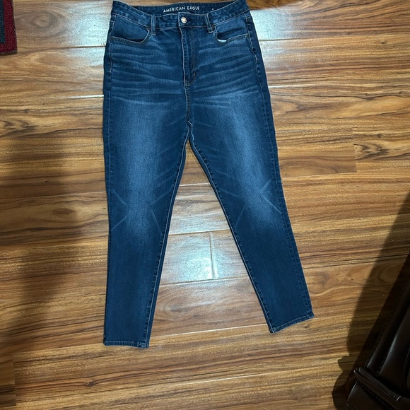 American Eagle Outfitters Women's Dark Blue Skinny Jeans - Picture 3 of 4